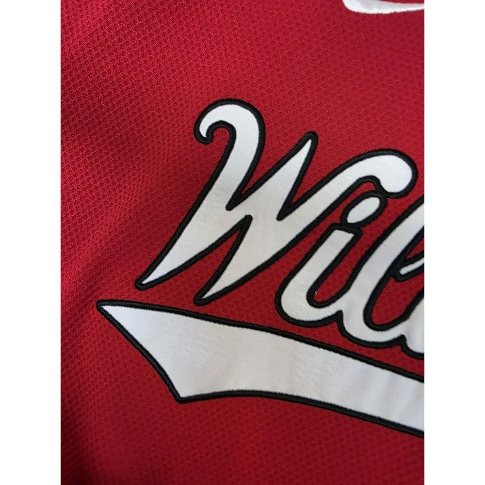 Vintage Wildcats Jersey Mens‎ Large Red NCAA Baseball Nike BP Top 2000s